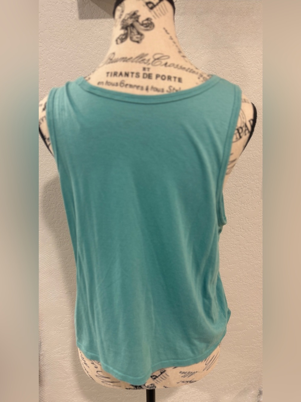 The North Face Women’s Logo Tank Top Large Blue Teal Sleeveless Outdoor Hiking - Picture 5 of 8